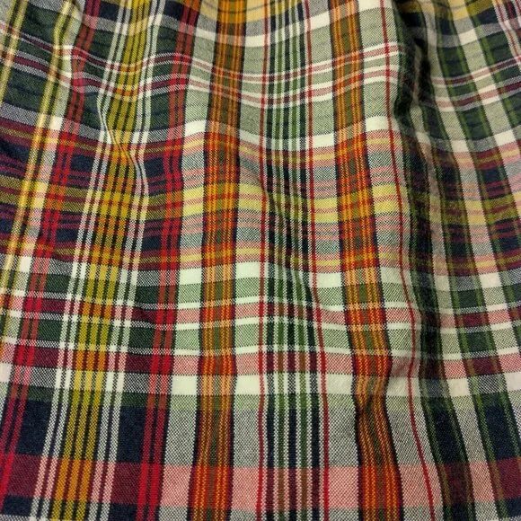 Polo Ralph Lauren Tyler Short Shorts Men Size 36 Plaid Red Blue Yellow Pleated - Picture 12 of 13